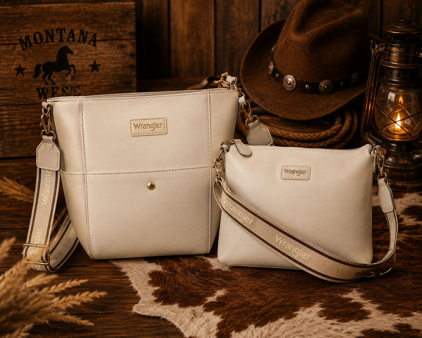 Wrangler Bucket Bag with Matching Cosmetic Bag