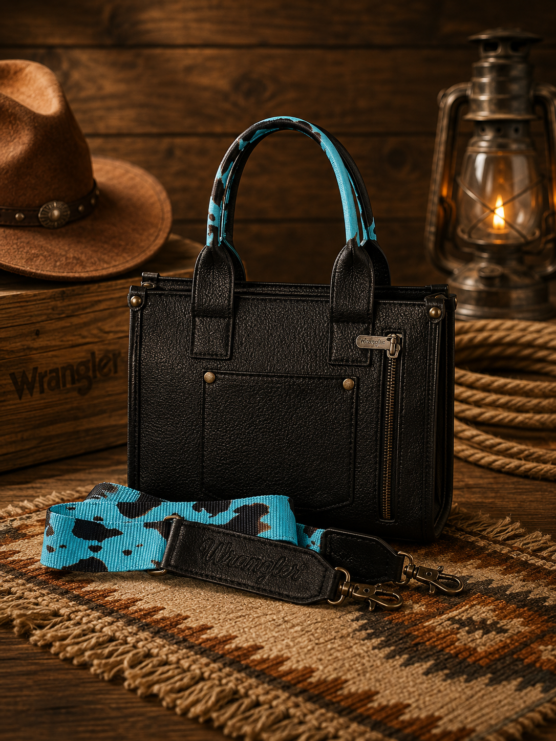 Wrangler Bluebonnet Outlaw Mini Tote