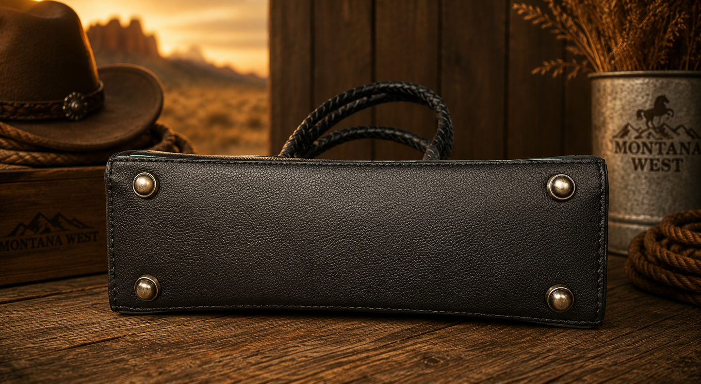 Genuine Leather Tumbleweed Tote