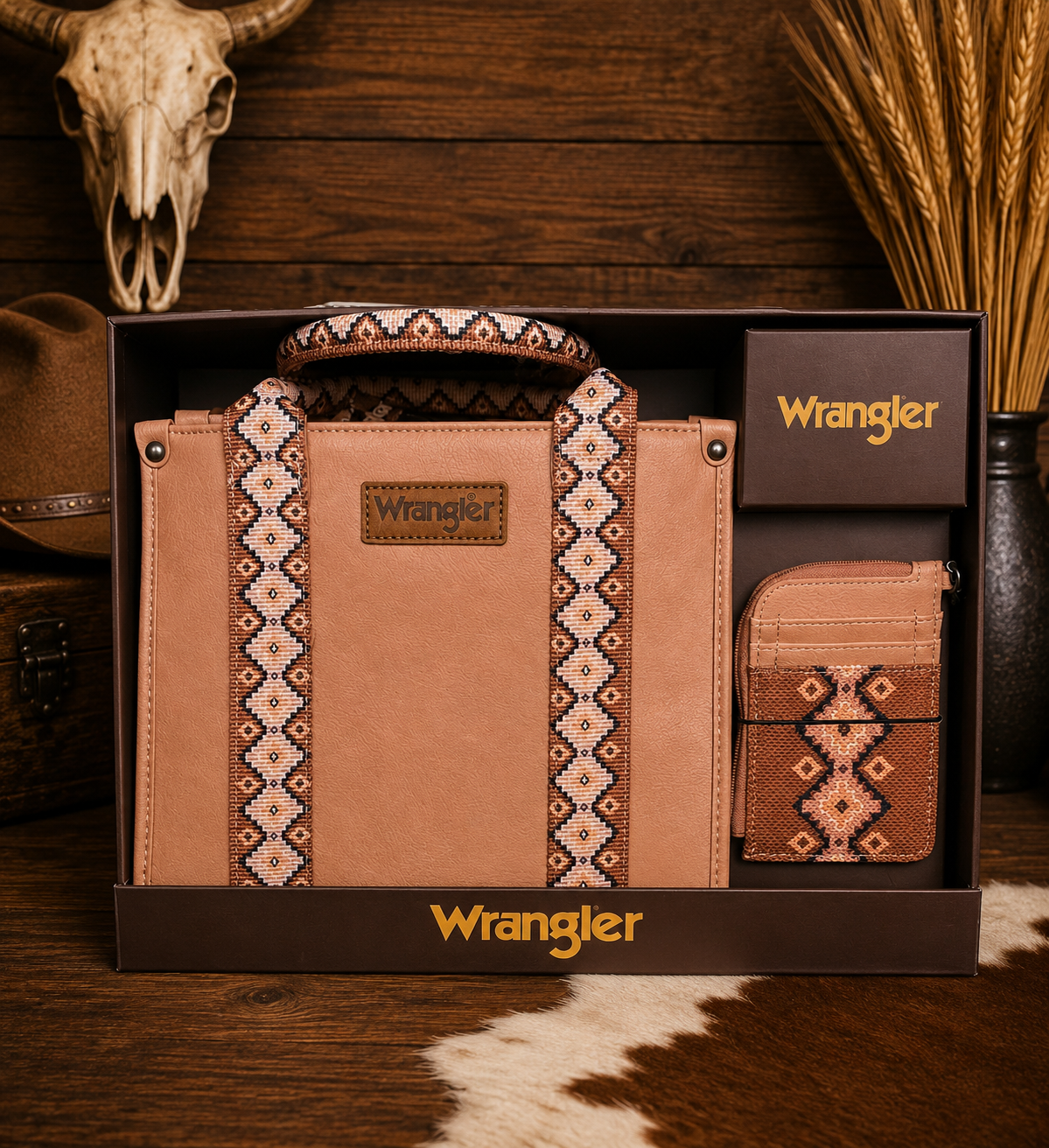 Blush Butte Wrangler Tote & Wallet Gift Set