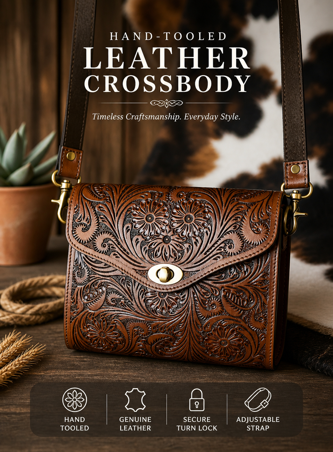 Genuine Tooled Leather