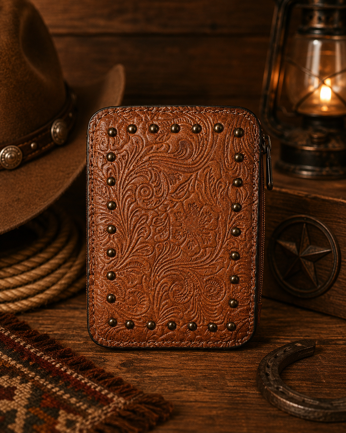 Cedar Run Leather Tote Set