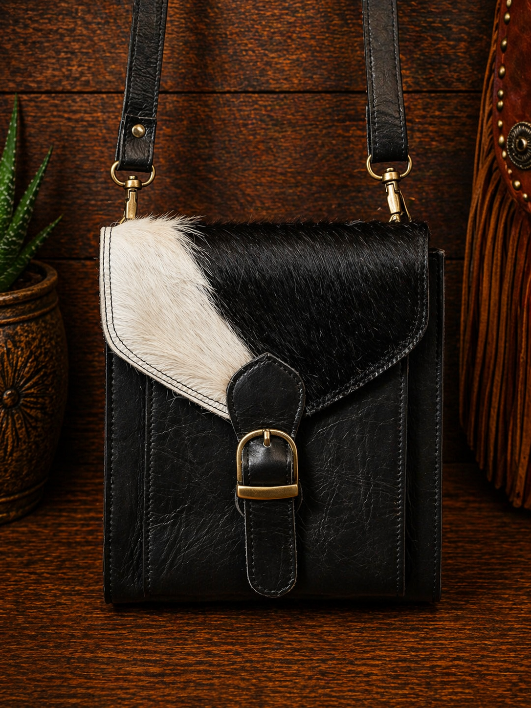 Blacktop Bandit Genuine Leather Mini Crossbody