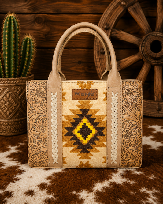 Wrangler Buckskin Bloom Concealed Carry Convertible Tote
