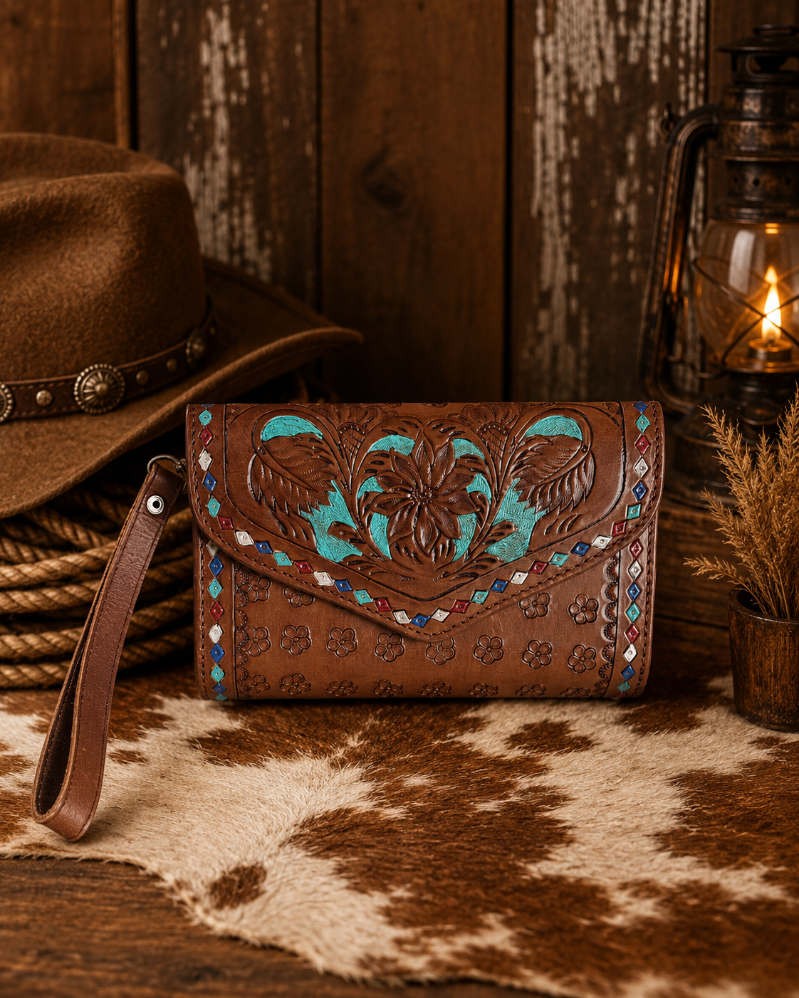 Turquoise Mesa Wristlet Wallet