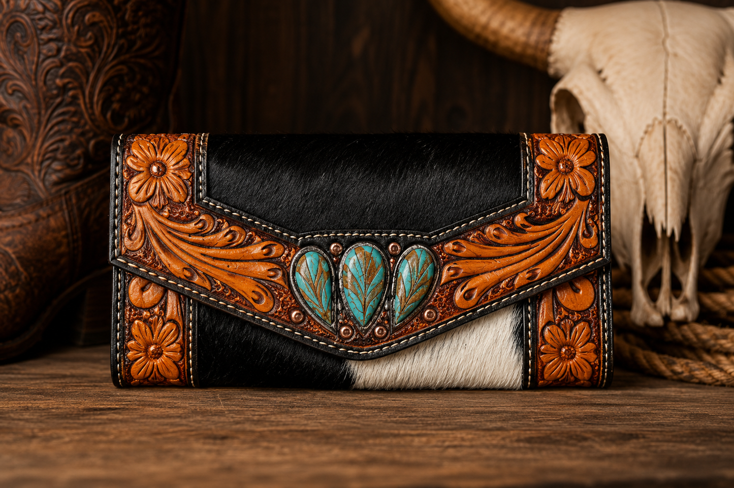 Desert Jewel Cowhide Wallet