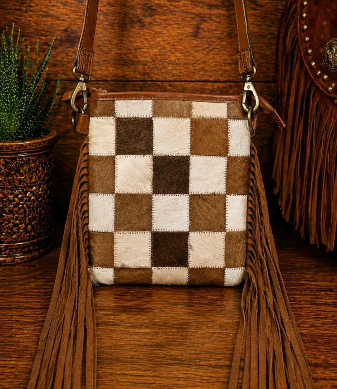 Iron Divide Genuine Leather Cowhide Concealed Carry Crossbody