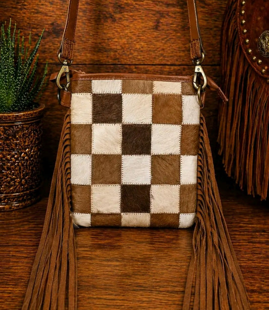 Iron Divide Genuine Leather Cowhide Concealed Carry Crossbody