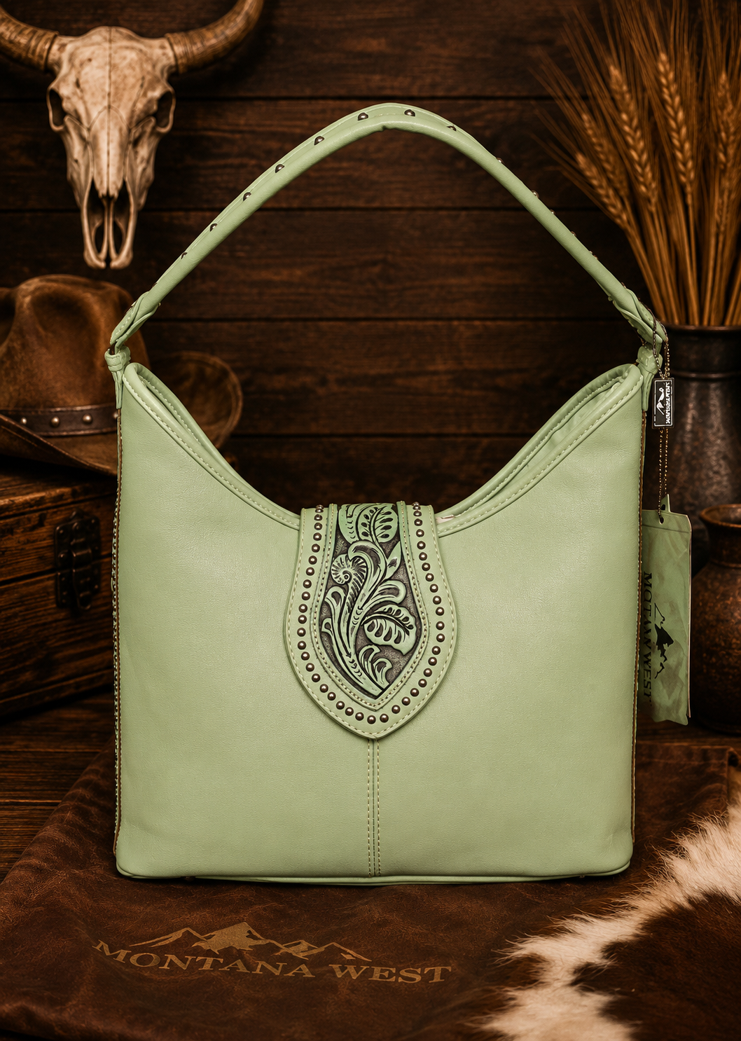 Seafoam Sage Concealed Carry Shoulder Bag
