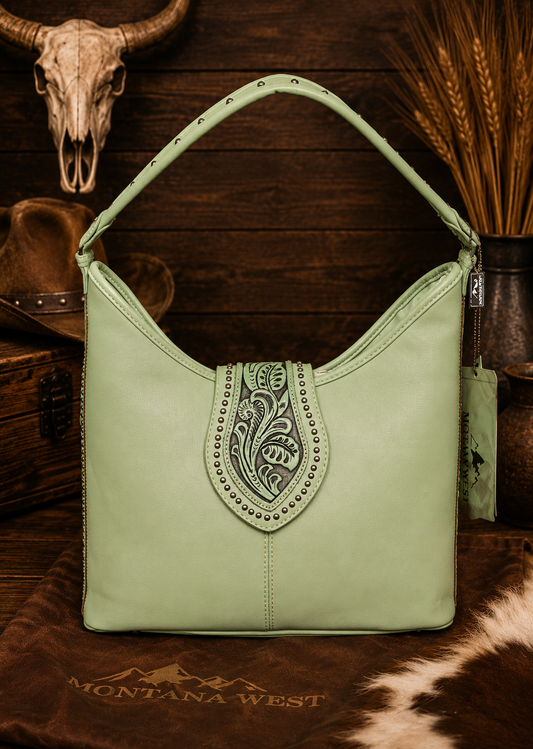 Seafoam Sage Concealed Carry Shoulder Bag