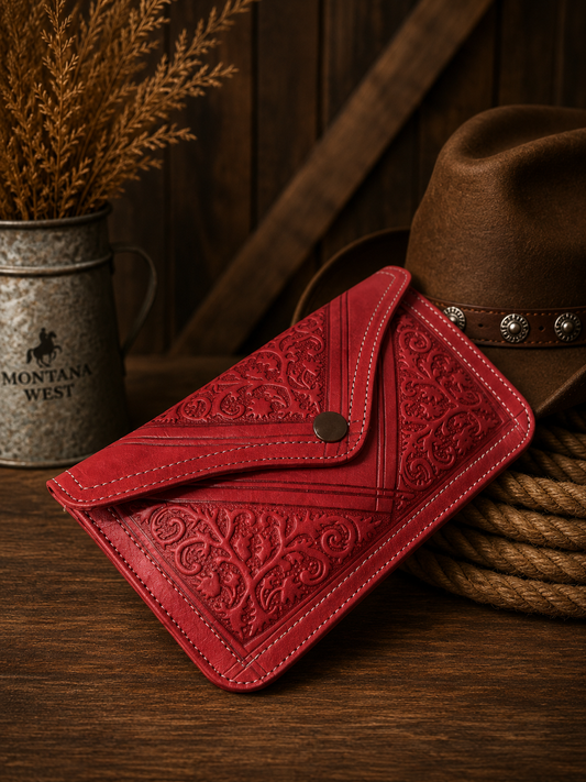 Scarlet Sage Envelope Wallet