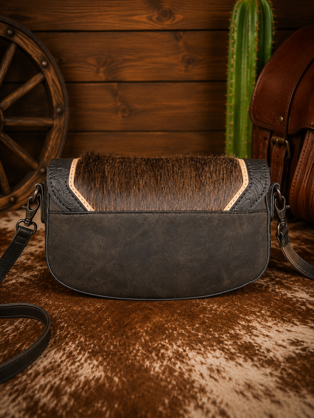 Black Velvet Bronc Crossbody