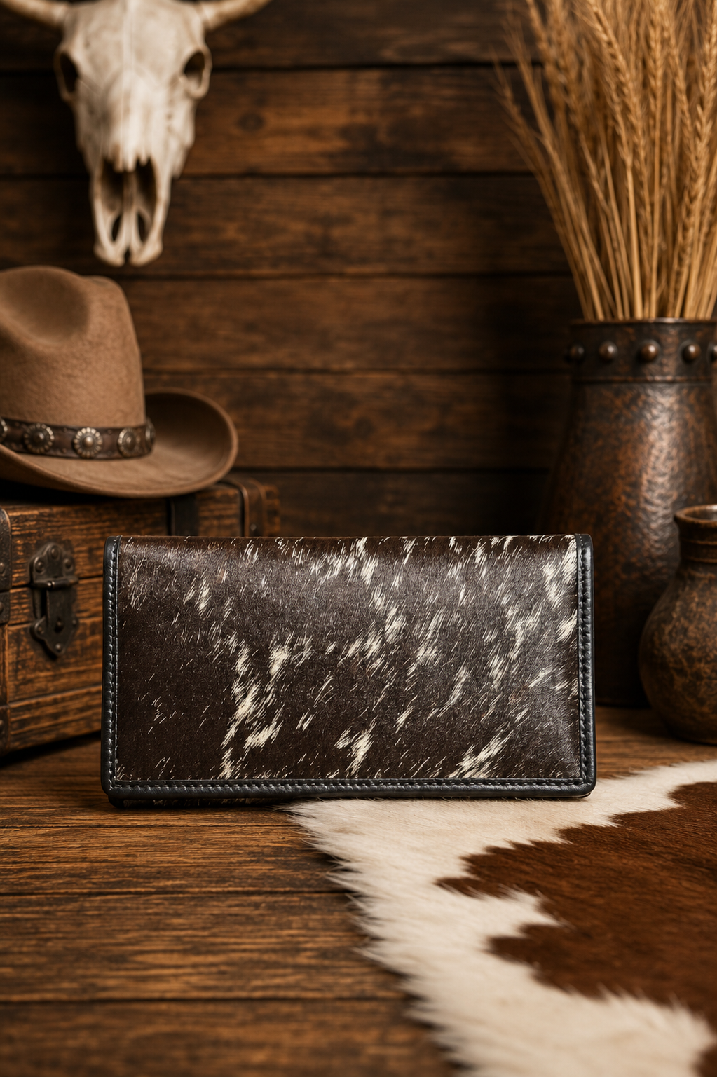 Moonlit Range Genuine Cowhide & Leather Bifold Wallet