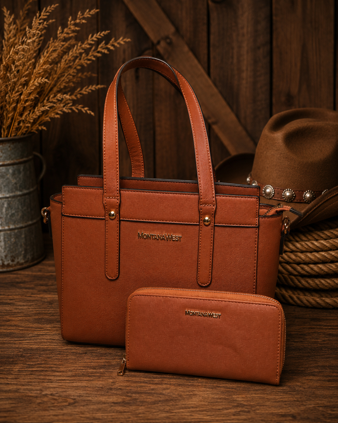 Montana West Duo Tote Set