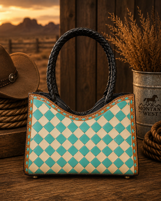Genuine Leather Tumbleweed Tote