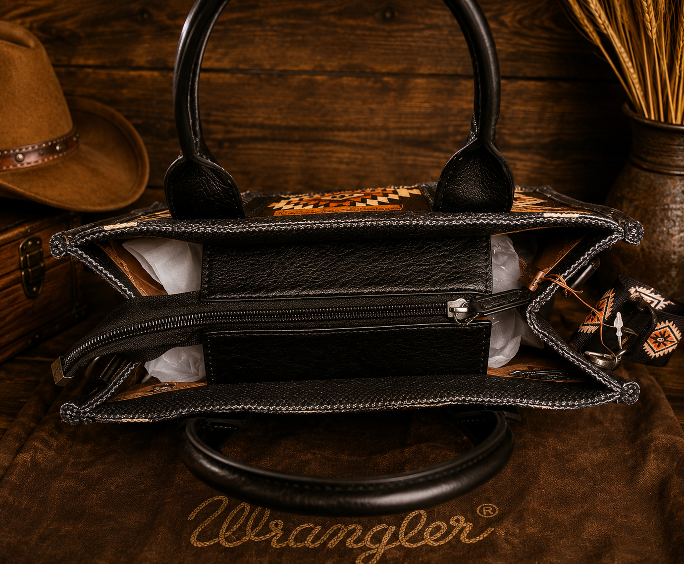 Wrangler Concealed Carry Tote Crossbody