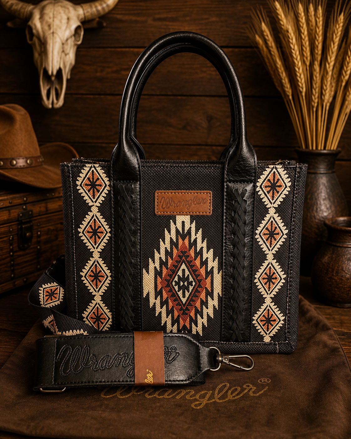 Wrangler Concealed Carry Tote Crossbody