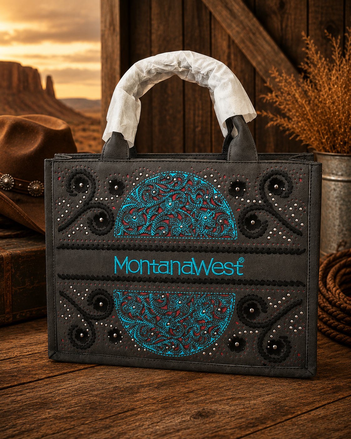 Montana West Obsidian Trail Concealed Carry Tote