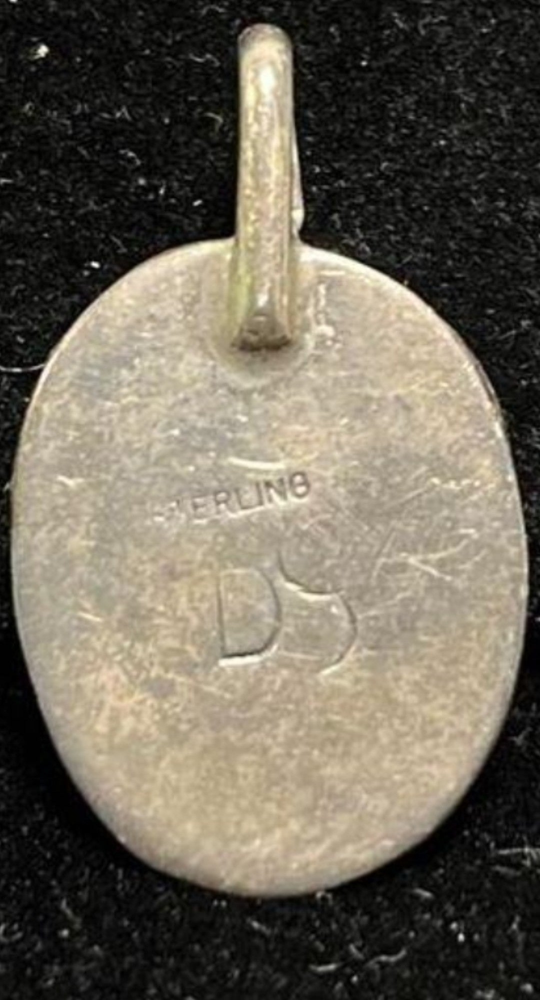 Vintage Handmade Southwestern Sterling Silver Turquoise Pendant – Signed DS Circa 1970s