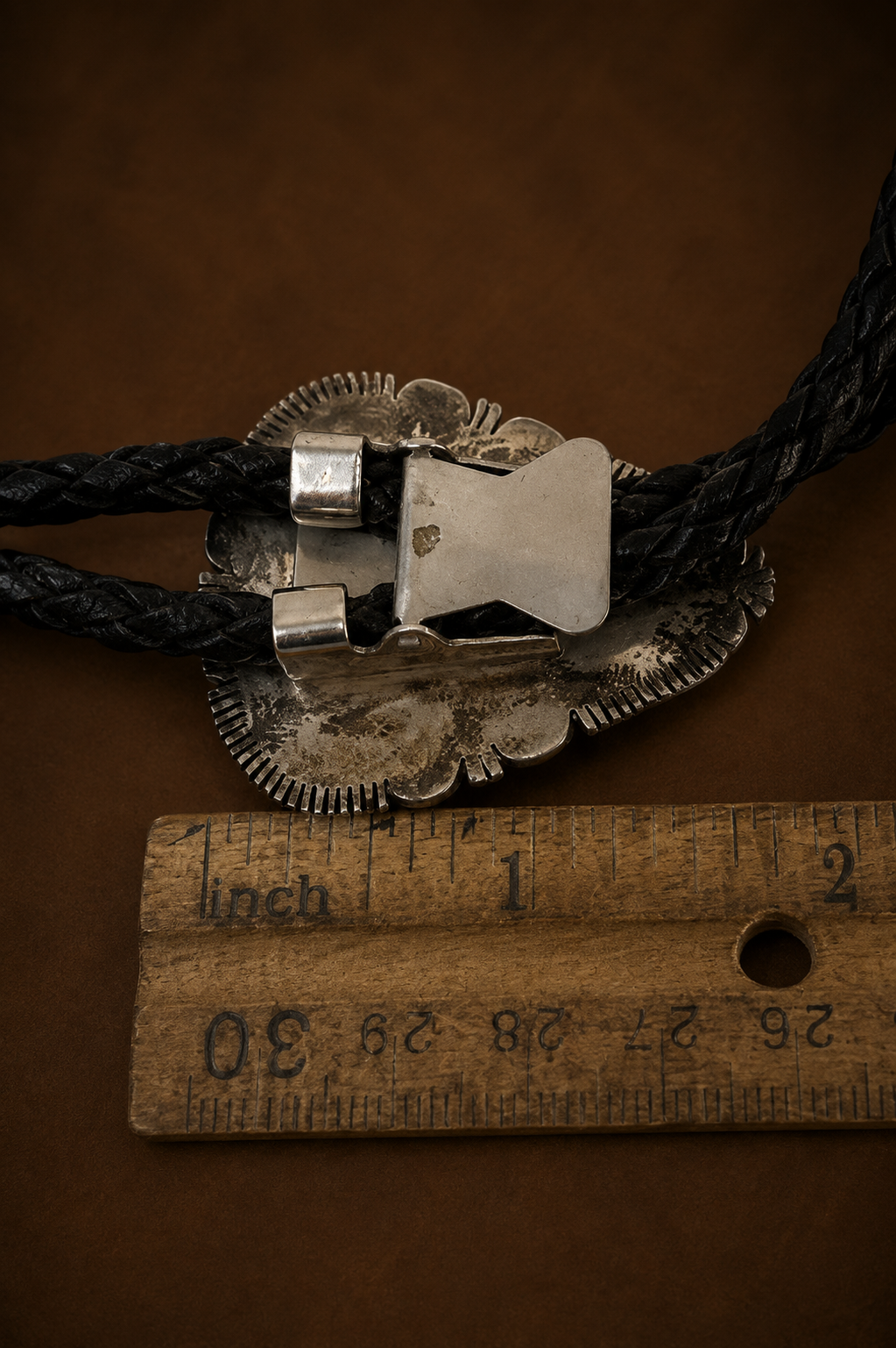 Vintage Thomas Francisco Navajo Sterling Silver & Natural Turquoise Bolo Tie | Circa Late 1970s–1980s