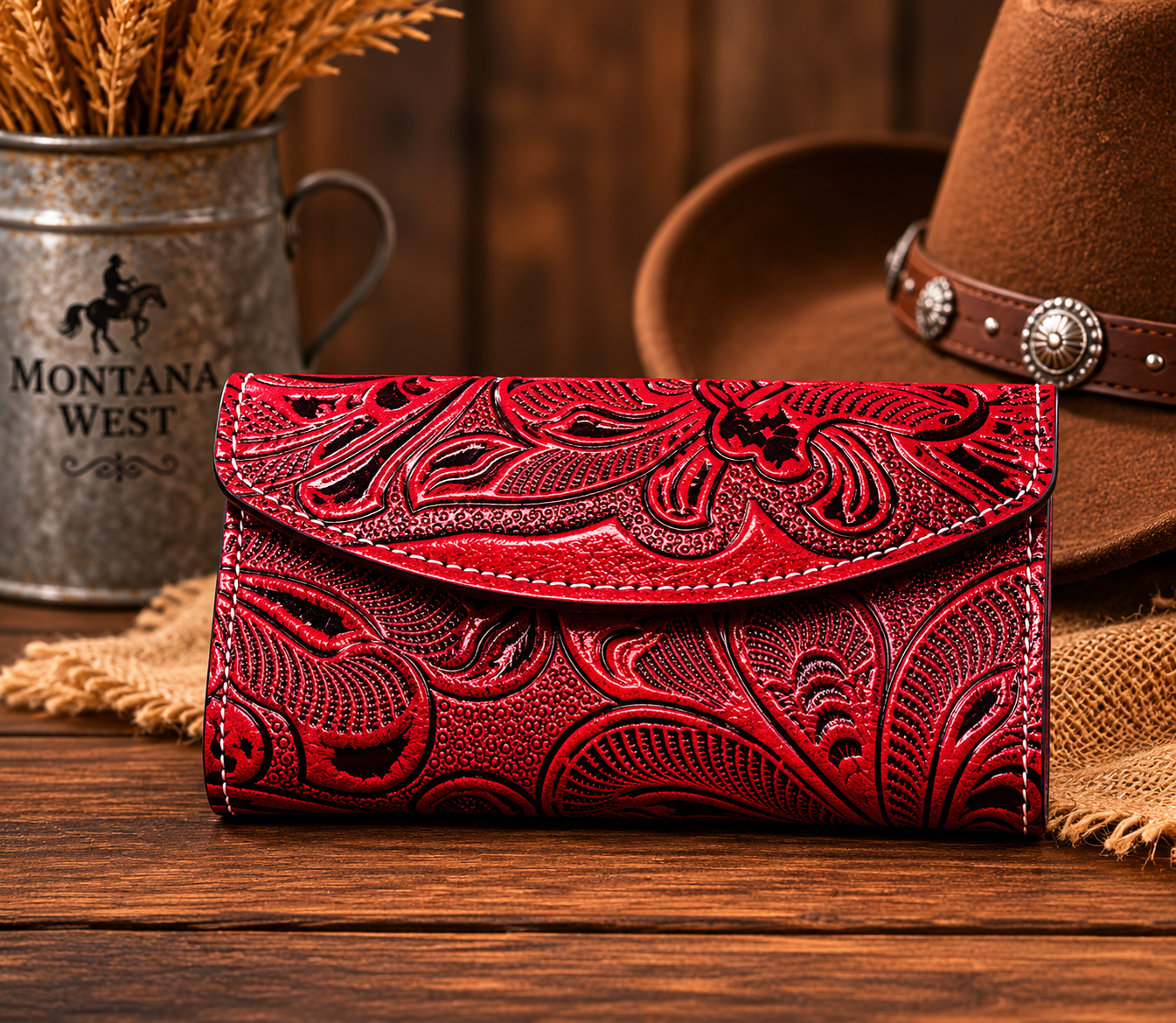 Crimson Canyon Wallet