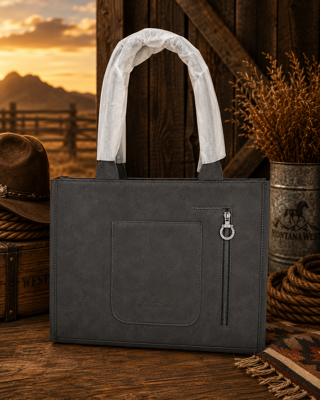 Montana West Obsidian Trail Concealed Carry Tote