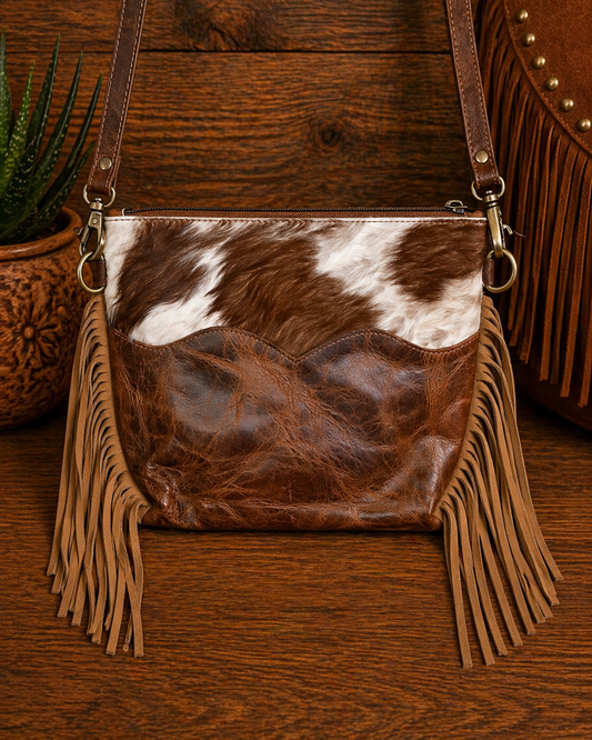 Spur Dust Genuine Leather Cowhide Crossbody
