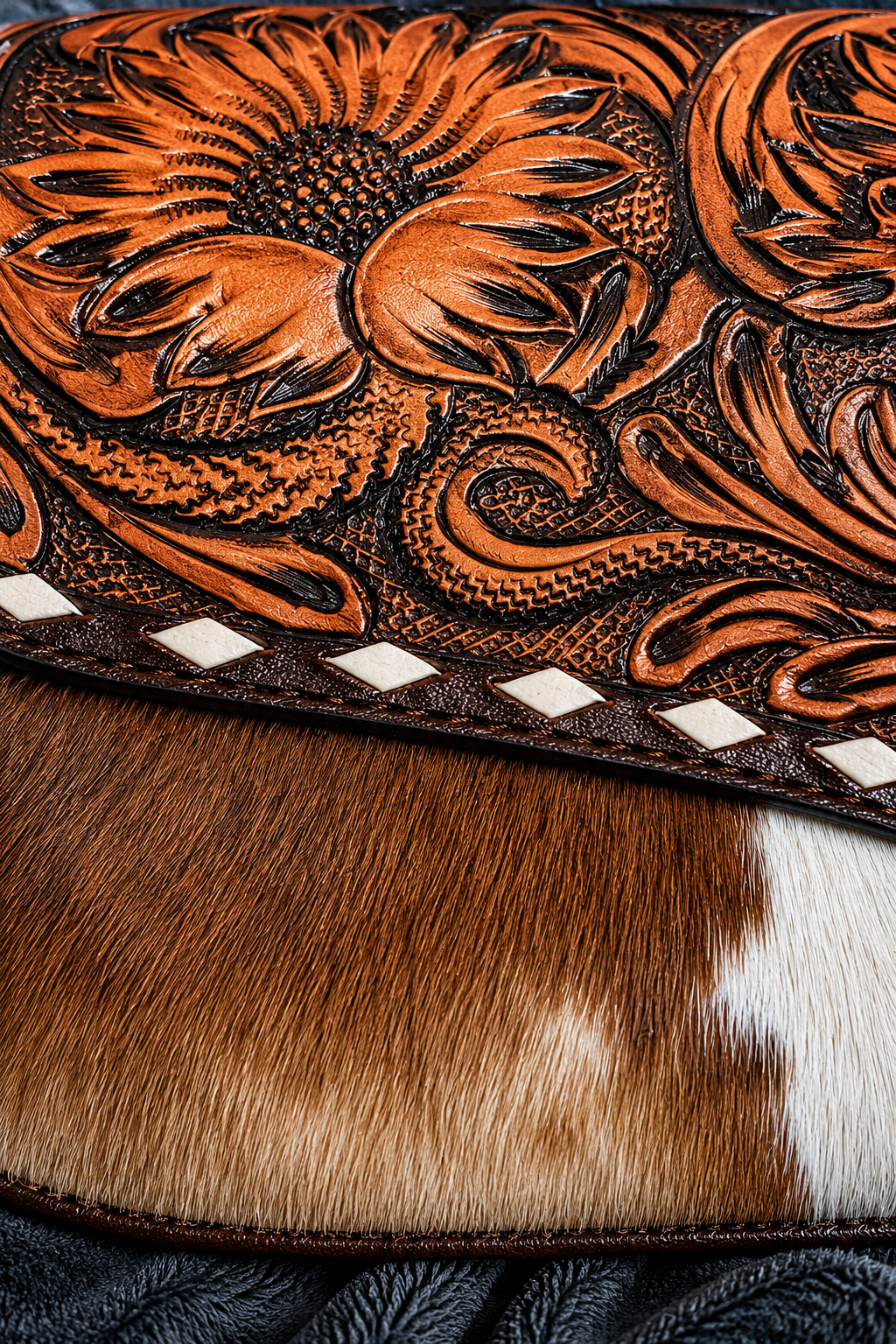 Saddle Blossom Crossbody
