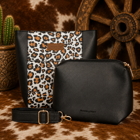 Montana West Wild Heart Bucket Bag Set